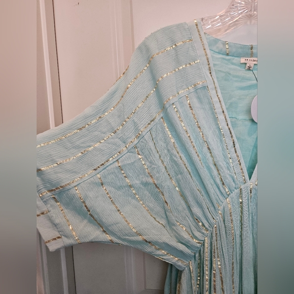 NWT  EN CREME Sabrina Lurex Maxi Dress - Picture 5 of 9